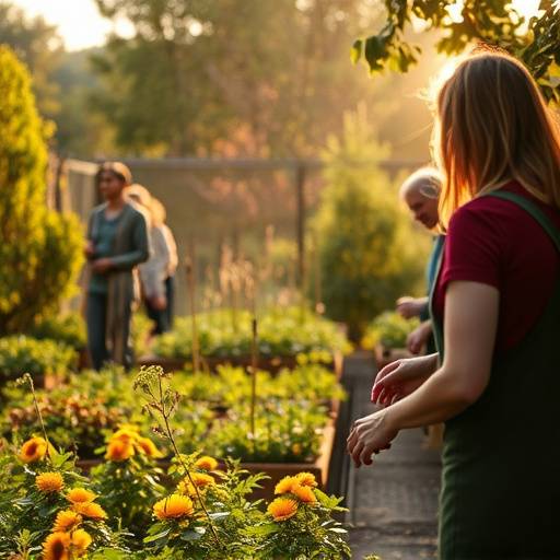 Charity Documentary, Volunteers Working in a Community Garden.